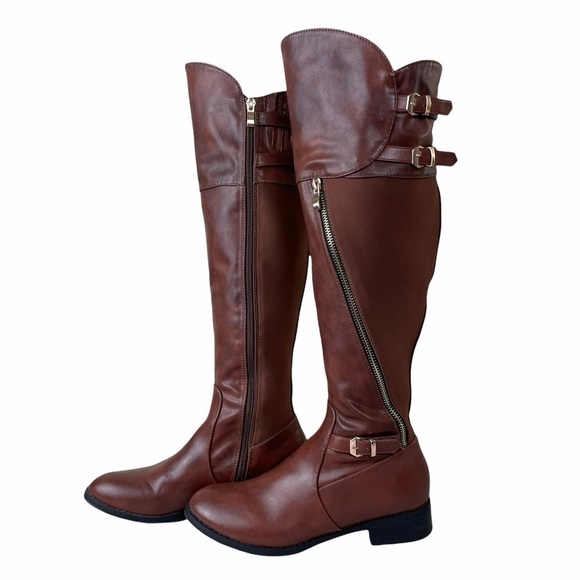 G.C Shoes Brown Kourtney Riding Boots - Picture 3 of 8